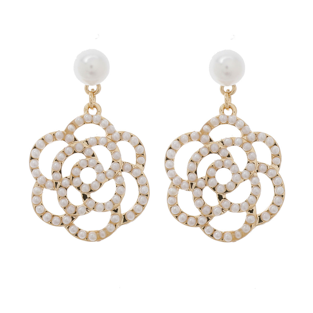 Rosebud Drop Earring