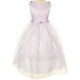 thumbnail image 1 of Rosebud Flower Bow Ribbons Big Girl Flower Girls Dresses Lavender 10, 1 of 3