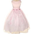 thumbnail image 1 of Rosebud Flower Bow Ribbons Big Girl Flower Girls Dresses Pink 12, 1 of 3