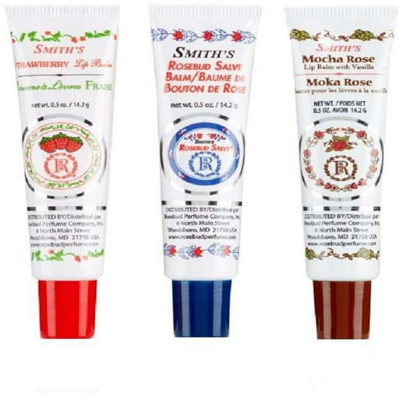 Rosebud Medley of Lip Balm Tubes 0.5oz, 3-Pack
