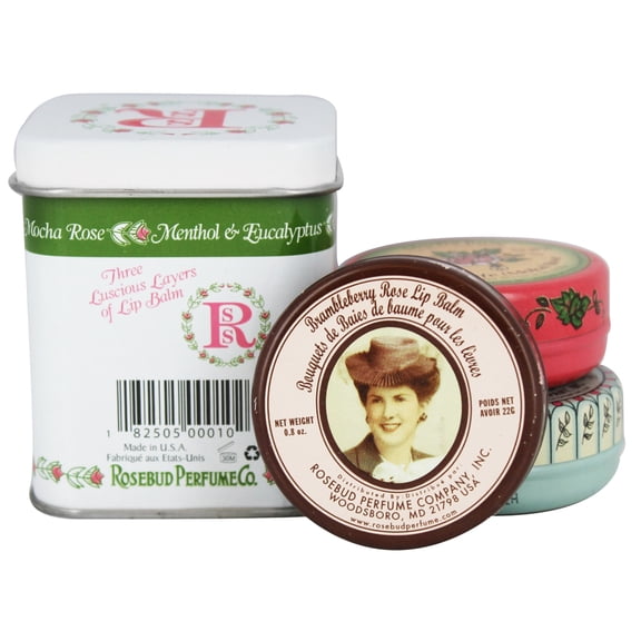 Rosebud Perfume Co. Luscious Layers Gift Tin Lip Balm