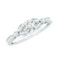 thumbnail image 1 of Rosec Jewels Certified Moissanite Estate Engagement Ring in Milgrain, 14K White Gold, US 3.50, 1 of 9