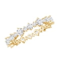 thumbnail image 1 of Rosec Jewels Moissanite Eternity Ring, Stackable Eternity Ring, Moissanite Eternity Ring for Women, 14K Yellow Gold, US 10.50, 1 of 9