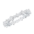 thumbnail image 1 of Rosec Jewels Moissanite Eternity Ring, Stackable Eternity Ring, Moissanite Eternity Ring for Women, 925 Sterling Silver, US 4.00, 1 of 9