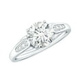thumbnail image 1 of Rosec Jewels 1.5 CT Moissanite Solitaire Engagement Ring for Women, Certified Moissanite Engagement Ring, 10K White Gold, US 6.00, 1 of 8