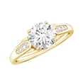 thumbnail image 1 of 1 CT Moissanite Solitaire Engagement Ring for Women, Certified Moissanite Engagement Ring, 14K Yellow Gold, US 11.00, 1 of 8