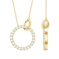 thumbnail image 1 of Rosec Jewels 1/4 CT Natural Diamond Eternity Minimal Necklace in Gold, 14K Yellow Gold, 1 of 8