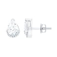 thumbnail image 1 of Rosec Jewels 1 Carat Lab Diamond Earrings Studs - 5X7 mm Pear Shape Diamond Earrings (EF-VS Grade) - with Jewelry Box, 925 Sterling Silver, 1 of 6
