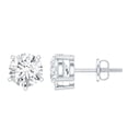 thumbnail image 1 of Rosec Jewels - 1 Carat Moissanite Earrings | D-Vs1 Quality | Sterling Silver Moissanite Studs - Gift For Special Occasions, 1 of 8