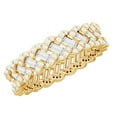 thumbnail image 1 of Rosec Jewels Certified Moissanite Anniversary Eternity Band Ring, 10K Yellow Gold, US 7.50, 1 of 9