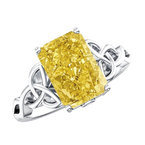Rosec Jewels 3 Carat IGI Certified Lab Grown Yellow Diamond Solitaire ...