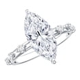 thumbnail image 1 of Rosec Jewels 3 Carat Lab Grown Diamond Solitaire Engagement Ring - IGI Certified Marquise Diamond Ring for Women - E-VS1 Quality, 18K White Gold, US 5.50, 1 of 8