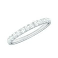 thumbnail image 1 of Rosec Jewels Certified Moissanite Half Eternity Ring for Women - D-VS1 Quality - Moissanite Anniversary Ring - Ready to Gift, 925 Sterling Silver, US 12.50, 1 of 9