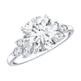 thumbnail image 1 of Rosec Jewels Certified Lab Grown 3 Carat Diamond Engagement Ring for Women - EF-VS Quality - Gift For Special Occasion, 18K White Gold, US 6.50, 1 of 8