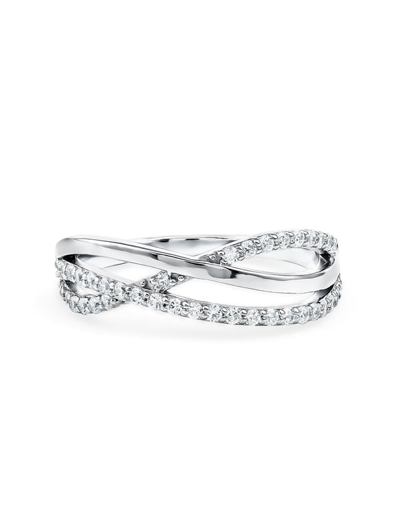 Certified Lab Grown Diamond Promise Ring for Women - Infinity Ring - EF Color VS Clarity - Gift for Special Occasions, 925 Sterling Silver, US 7.00