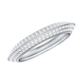 thumbnail image 1 of Rosec Jewels Moissanite Eternity Band for Women - Certified Moissanite Wedding Band - D-VS1 Quality - with Jewelry Box, 925 Sterling Silver, US 4.00, 1 of 9