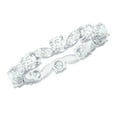 thumbnail image 1 of Rosec Jewels Certified Moissanite Eternity Ring for Women (1.75 CT, D-VS1 Quality), 10K White Gold, US 4.50, 1 of 9