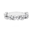 thumbnail image 1 of Rosec Jewels Certified Moissanite Leaf Band Ring for Women - D-VS1 Quality Nature Inspired Promise Ring - Ready to Gift with Jewelry Box, 18K White Gold, US 11.00, 1 of 8