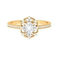 thumbnail image 1 of Rosec Jewels Cubic Zirconia Engagement Ring for Women - Estate Ring (1.25 ct), 10K Yellow Gold, US 9.50, 1 of 8