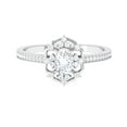 thumbnail image 1 of Rosec Jewels Cubic Zirconia Engagement Ring for Women - Estate Ring (AAAA Quality), 925 Sterling Silver, US 7.50, 1 of 8