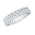 thumbnail image 1 of Rosec Jewels Designer Lab Grown Diamond Wedding Band with Twisted Rope - EF-VS Quality Certified - With Jewelry Box, 10K White Gold, US 5.00, 1 of 7
