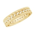 thumbnail image 1 of Rosec Jewels Designer Lab Grown Diamond Wedding Band with Twisted Rope - EF-VS Quality Certified - With Jewelry Box, 18K Yellow Gold, US 6.50, 1 of 6