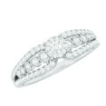 thumbnail image 1 of Designer Real Diamond Engagement Ring for Women (HI Color SI Clarity), 10K White Gold, US 8.00, 1 of 8