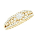 thumbnail image 1 of Designer Real Diamond Engagement Ring for Women (HI Color SI Clarity), 10K Yellow Gold, US 7.50, 1 of 8