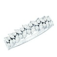 thumbnail image 1 of Rosec Jewels Half Eternity Ring with Certified Moissanite for Women (D-VS1 Grade), 10K White Gold, US 8.00, 1 of 6