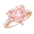 thumbnail image 1 of Rosec Jewels IGI Certified 5 Carat Lab Grown Pink Diamond Heart Engagement Ring (VS1 Grade), 14K Rose Gold, US 6.00, 1 of 9