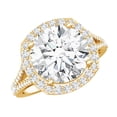 thumbnail image 1 of Rosec Jewels IGI Certified Lab Created Diamond Engagement Ring 5 Carat (E-VS1 Quality) - Diamond Statement Ring with Halo, 14K Yellow Gold, US 10.50, 1 of 9
