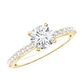 thumbnail image 1 of Rosec Jewels IGI Certified Lab Grown Diamond Engagement Ring - 0.98 Carat - E-VS1 Quality - Classic Diamond Solitaire Ring for Women, 18K Yellow Gold, US 11.50, 1 of 8