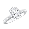 thumbnail image 1 of Rosec Jewels IGI Certified Lab Grown Diamond Engagement Ring 2 Carat - E-VS1 - Oval Diamond Solitaire Ring - with Jewelry Box, 14K White Gold, US 4.50, 1 of 8