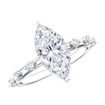 thumbnail image 1 of Rosec Jewels IGI Certified Lab Grown Diamond Marquise Engagement Ring - E-VS1 Quality - 2 Carat Diamond Ring for Women, 925 Sterling Silver, US 4.00, 1 of 8