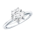 thumbnail image 1 of Rosec Jewels IGI Certified Lab Grown Diamond Solitaire Engagement Ring (3 Carat, E-VS1 Quality) - with Jewelry Box, 18K White Gold, US 9.50, 1 of 9
