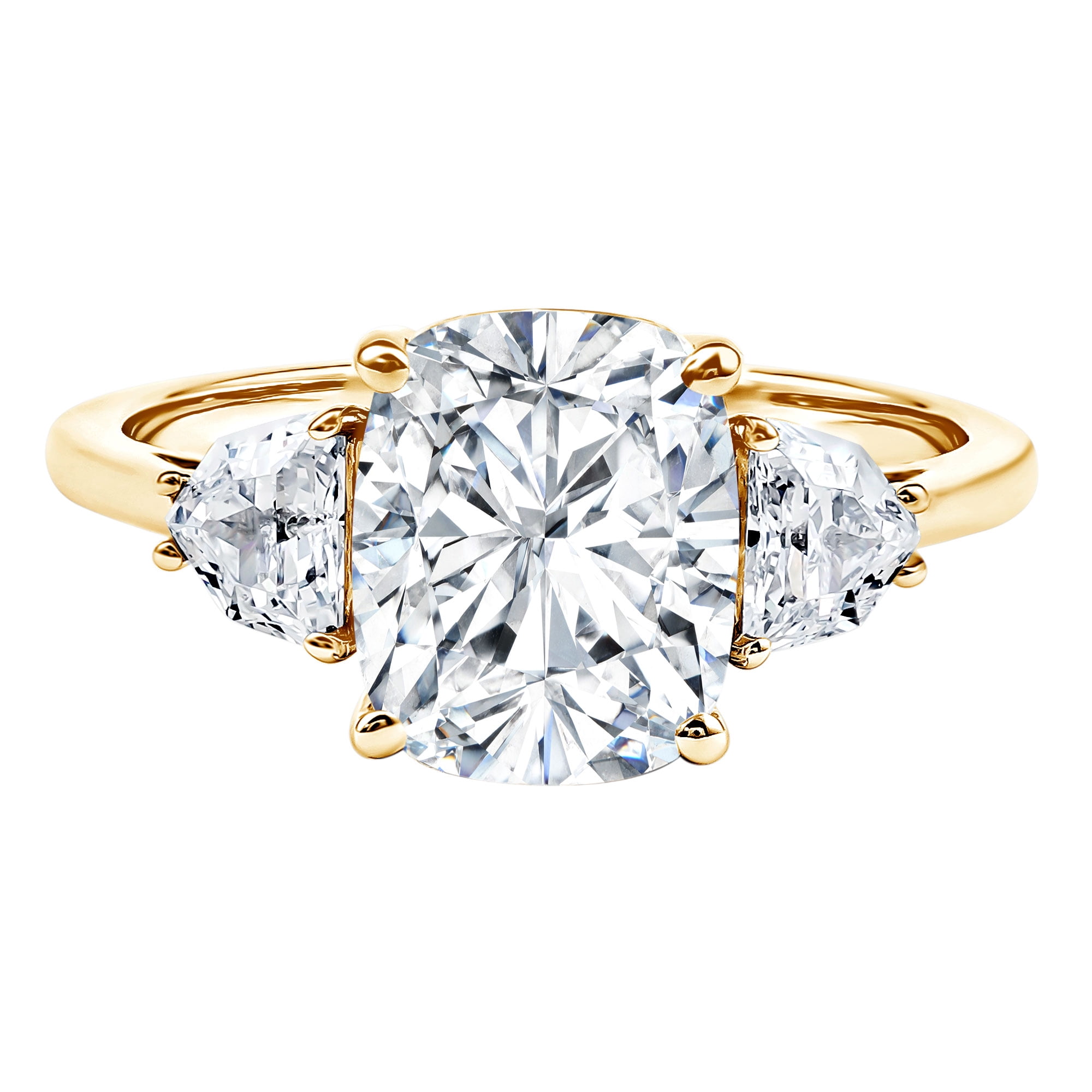 Large Yellow Lab Rosec Jewels IGI Certified Lab Grown Diamond Statement Engagement Ring ...