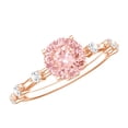 thumbnail image 1 of Rosec Jewels IGI Certified Lab Grown Pink Diamond Engagement Ring 1 Ct - VS1 Grade - Pink and White Diamond Ring, 10K Rose Gold, US 10.00, 1 of 9