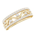 thumbnail image 1 of Rosec Jewels Lab Created Diamond Anniversary Band (EF-VS Quality Certified) - Ready to Gift with Jewelry Box, 18K Yellow Gold, US 11.50, 1 of 8