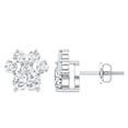 thumbnail image 1 of Rosec Jewels Lab Created Diamond Dog Paw Stud Earrings - EF-VS Quality - Ready to Gift with Jewelry Box, 14K White Gold, 1 of 9