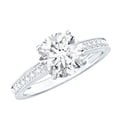 thumbnail image 1 of Rosec Jewels - Lab Created Diamond Engagement Ring - 2 Carat Diamond Circle Ring - Ef-Vs Quality, 14K White Gold, US 11.00, 1 of 9