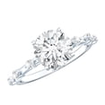 thumbnail image 1 of Rosec Jewels Lab Created Diamond Engagement Ring 3 Carat - IGI Certified - E-VS1 Quality - Jewelry for Special Occasions, 925 Sterling Silver, US 4.00, 1 of 8