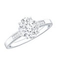 thumbnail image 1 of Rosec Jewels Lab Created Diamond Engagement Ring - 6X8 mm Oval, EF-VS Grade Certified, 10K White Gold, US 8.00, 1 of 9