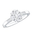 thumbnail image 1 of Rosec Jewels Lab Created Diamond Engagement Ring - 6X8 mm Oval, EF-VS Grade Certified, 14K White Gold, US 12.50, 1 of 9
