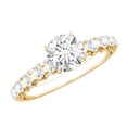thumbnail image 1 of Rosec Jewels Lab Created Diamond Engagement Ring for Women (E-VS1 Quality) - IGI Certified Diamond Solitaire Ring, 14K Yellow Gold, US 3.50, 1 of 8