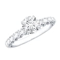 thumbnail image 1 of Rosec Jewels Lab Created Diamond Engagement Ring for Women (E-VS1 Quality) - IGI Certified Diamond Solitaire Ring, 18K White Gold, US 5.00, 1 of 8