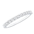 thumbnail image 1 of Rosec Jewels Lab Created Diamond Eternity Ring - Ef-Vs Quality Certified Diamond Thin Stackable Ring - Ready to Gift, 10K White Gold, US 3.00, 1 of 7