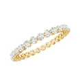 thumbnail image 1 of Rosec Jewels Lab Created Diamond Eternity Ring for Women - Stackable Ring - EF-VS Grade - Ready to Gift, 14K Yellow Gold, US 5.50, 1 of 9