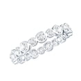 thumbnail image 1 of Rosec Jewels Lab Created Diamond Eternity Ring for Women - Wedding Anniversary Ring - EF-VS Quality, 14K White Gold, US 12.00, 1 of 9