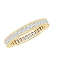 thumbnail image 1 of Rosec Jewels Lab Created Diamond Full Eternity Ring (Ef-Vs Quality) - Channel Set Wedding Band - with Jewelry Box, 14K Yellow Gold, US 5.00, 1 of 5