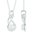 thumbnail image 1 of Rosec Jewels Lab Created Diamond Infinity Necklace with Chain - Knot Necklace - EF-VS Quality - Ready to Gift, 14K White Gold, 1 of 8